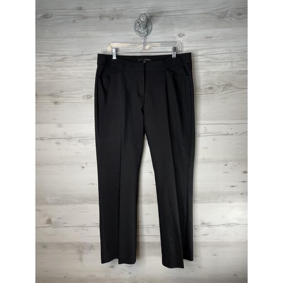 Harve Benard Pants Womens 14 Black Stretch Dress Trousers Straight Leg Office - Picture 1 of 12